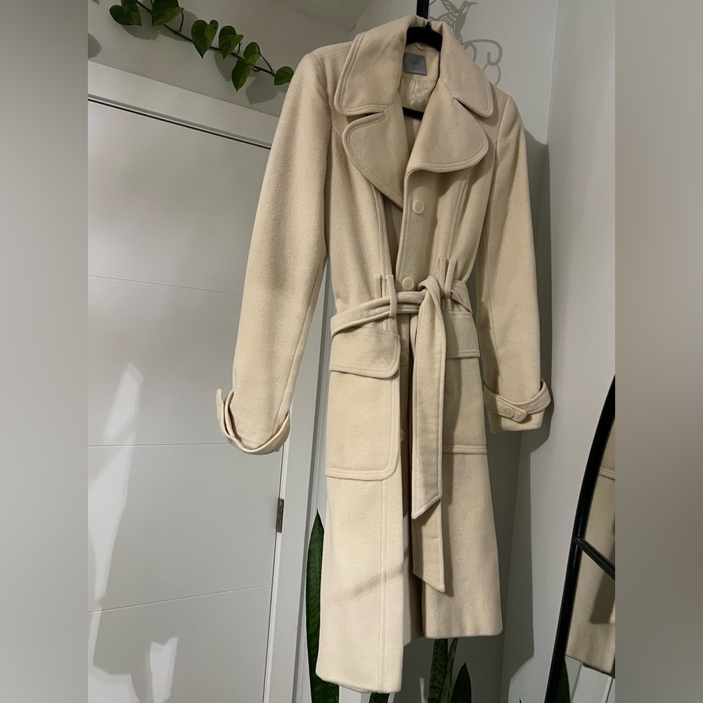 Oasis Cream Textured Coat